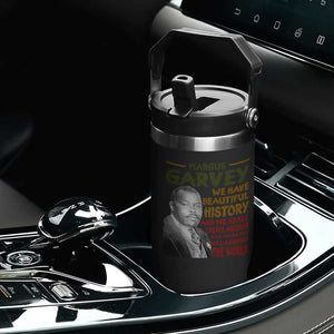 Marcus Garvey Quote Flip Straw Tumbler Black History Month TS10 Print Your Wear