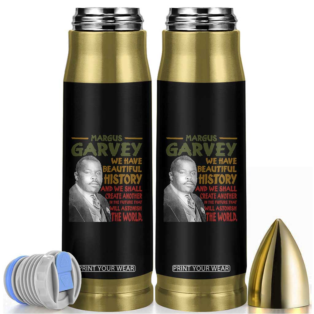 Marcus Garvey Quote Bullet Tumbler Black History Month TS10 Black Print Your Wear