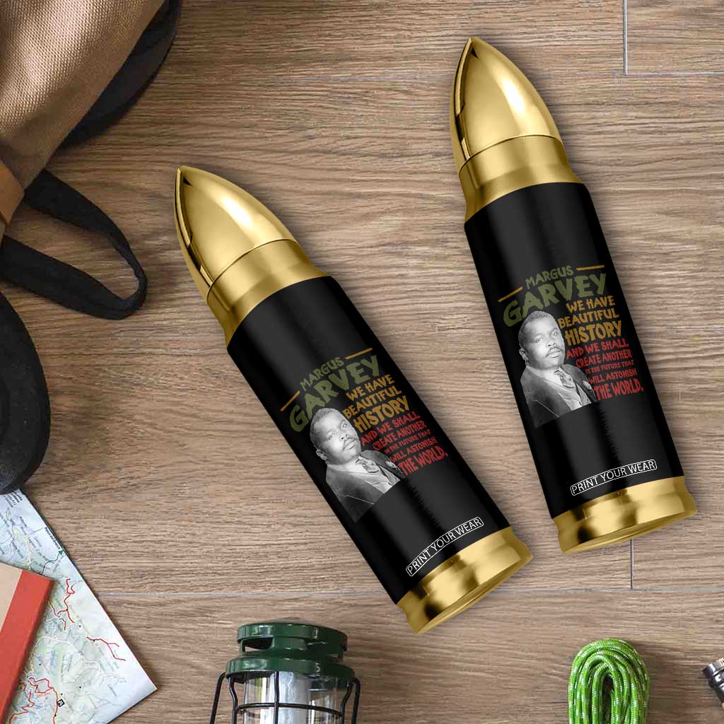 Marcus Garvey Quote Bullet Tumbler Black History Month TS10 Print Your Wear