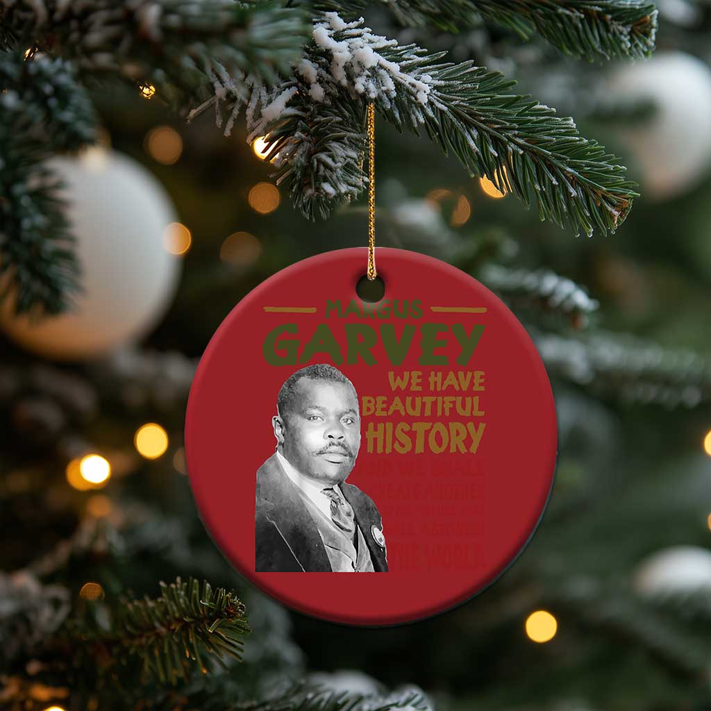 Marcus Garvey Quote Christmas Ornament Black History Month TS10 Print Your Wear