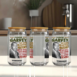 Marcus Garvey Quote Glass Can Black History Month TS10 Print Your Wear