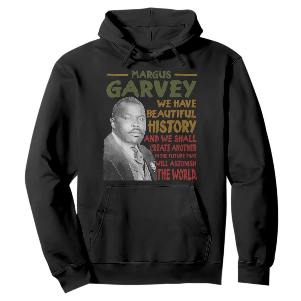 Marcus Garvey Quote Hoodie Black History Month TS10 Black Print Your Wear