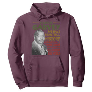 Marcus Garvey Quote Hoodie Black History Month TS10 Maroon Print Your Wear