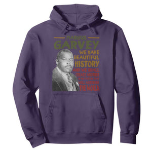 Marcus Garvey Quote Hoodie Black History Month TS10 Purple Print Your Wear
