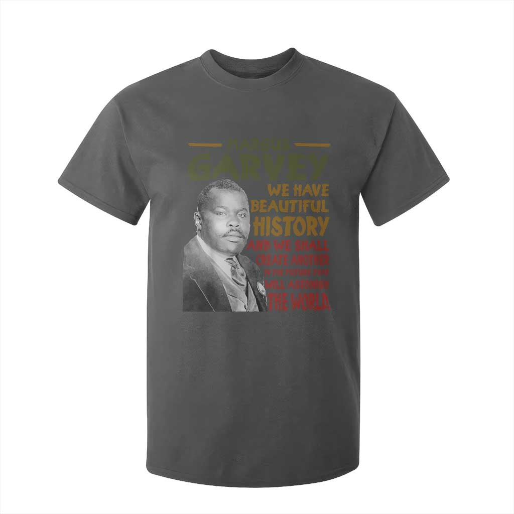 Marcus Garvey Quote T Shirt For Kid Black History Month TS10 Dark Heather Print Your Wear
