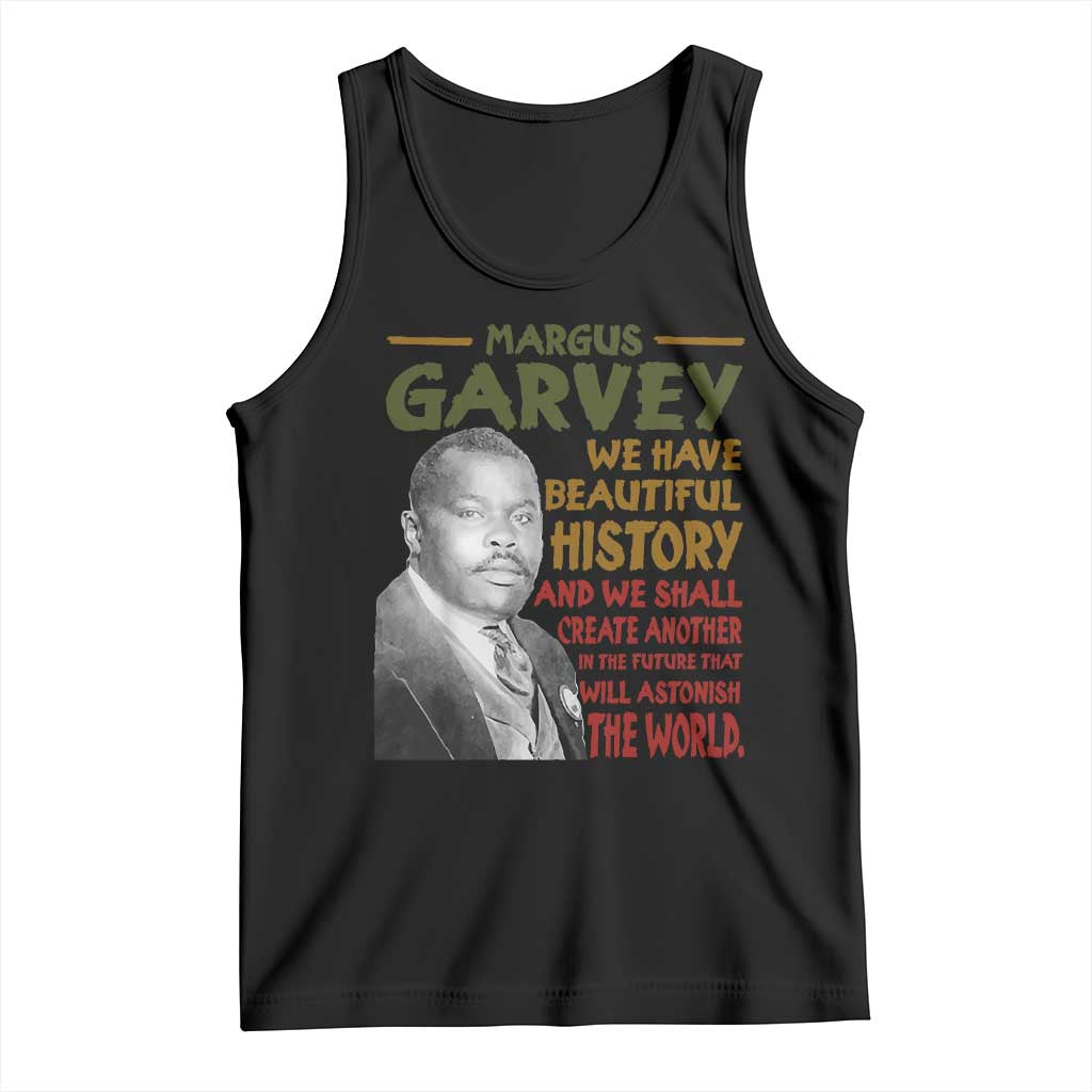 Marcus Garvey Quote Tank Top Black History Month TS10 Black Print Your Wear