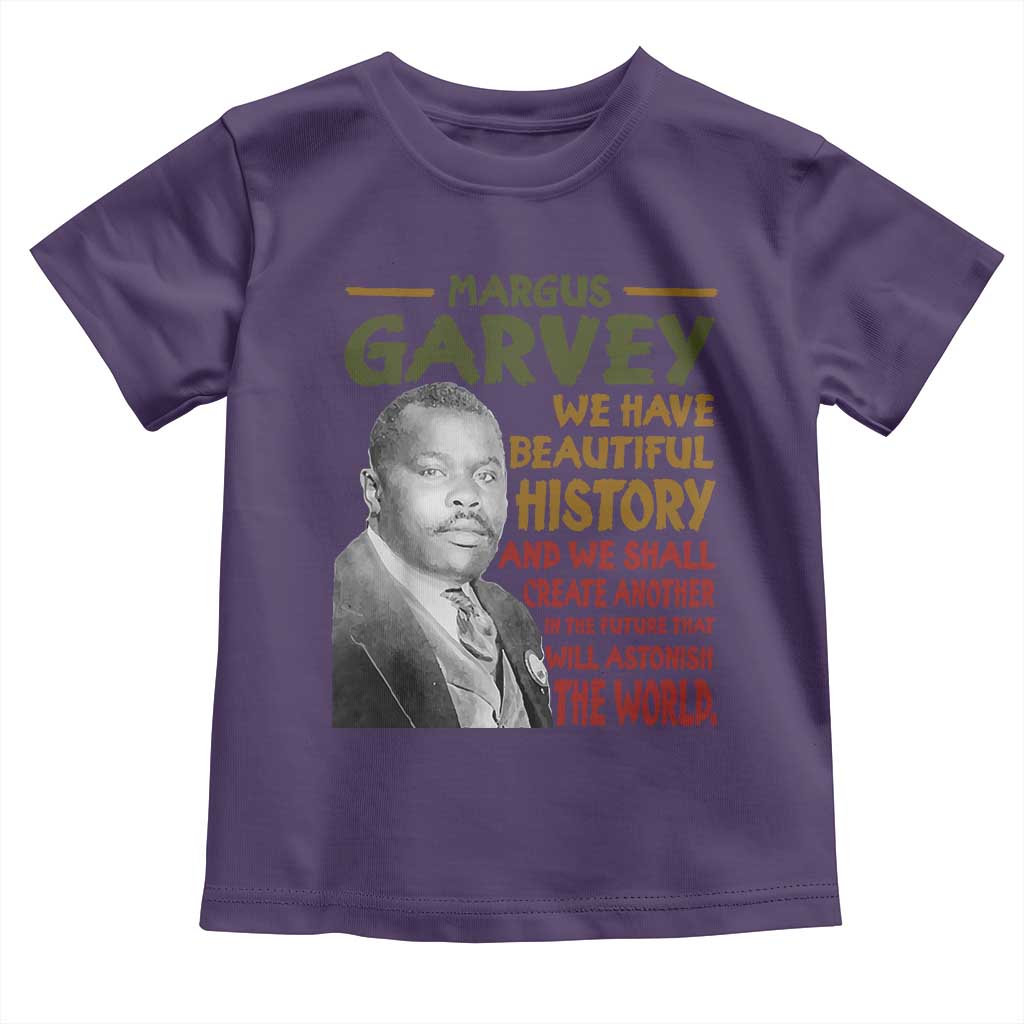 Marcus Garvey Quote Toddler T Shirt Black History Month TS10 Purple Print Your Wear