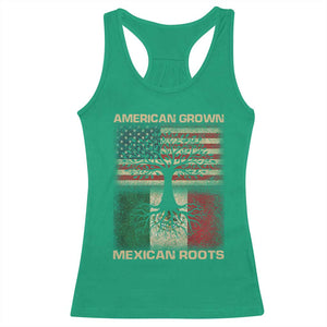 American Grown Mexican Roots Racerback Tank Top Retro Mexico America Flag TS10 Irish Green Print Your Wear