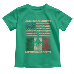 American Grown Mexican Roots Toddler T Shirt Retro Mexico America Flag TS10 Irish Green Print Your Wear