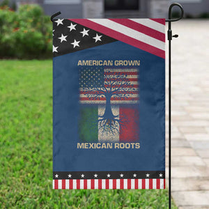 American Grown Mexican Roots Garden Flag Retro Mexico America Flag TS10 Classic Blue Black Print Your Wear