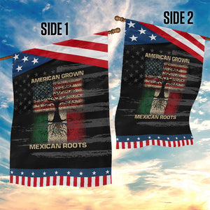 American Grown Mexican Roots Garden Flag Retro Mexico America Flag TS10 Print Your Wear
