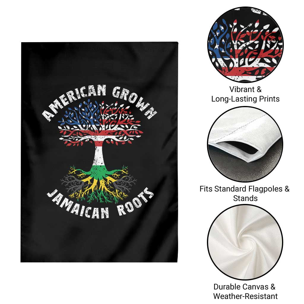 American Grown Jamaican Roots Garden Flag Retro USA Jamaica Flag TS10 Print Your Wear