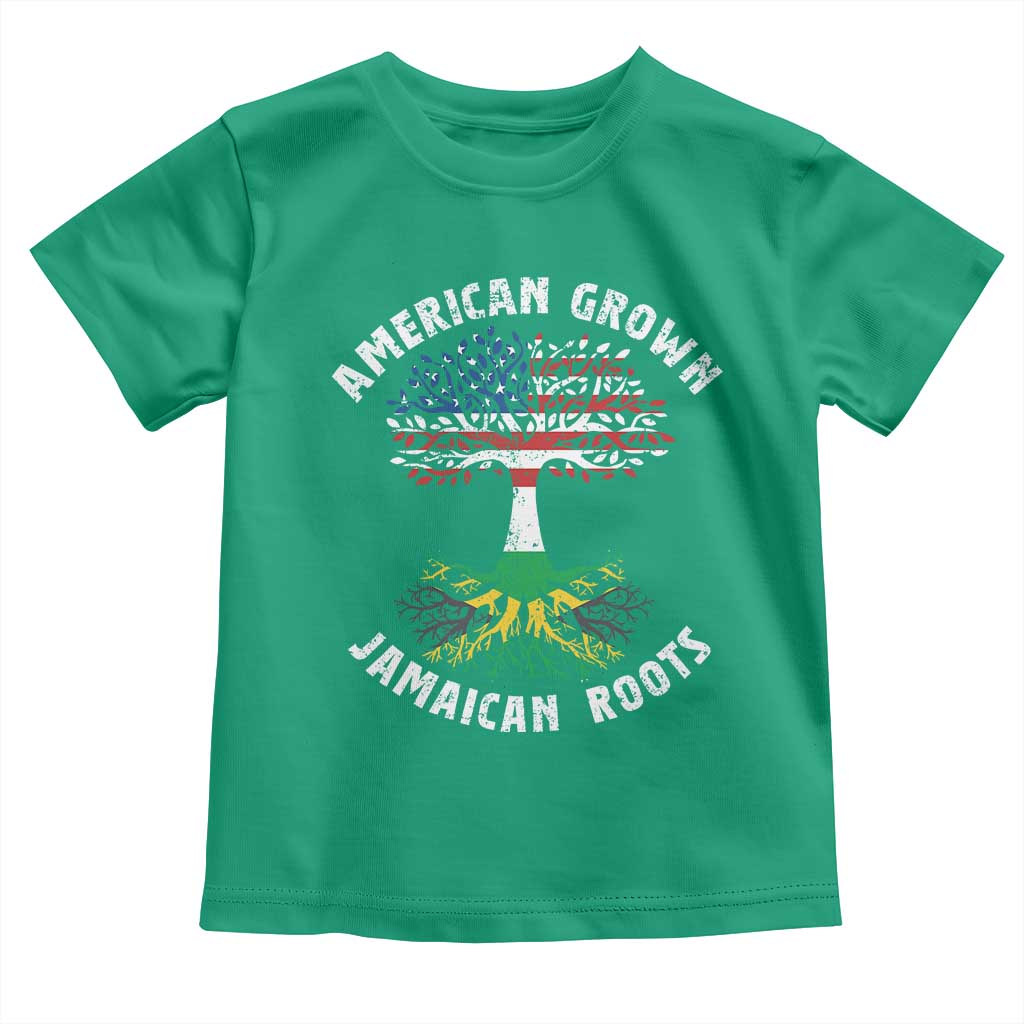 American Grown Jamaican Roots Toddler T Shirt Retro USA Jamaica Flag TS10 Irish Green Print Your Wear