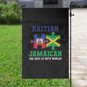 Haitian Jamaican Roots Garden Flag Haiti Jamaica Combo Puzzle TS10 Print Your Wear