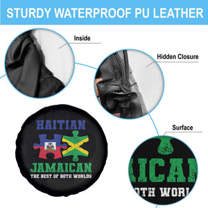 Haitian Jamaican Roots Spare Tire Cover Haiti Jamaica Combo Puzzle TS10 Print Your Wear
