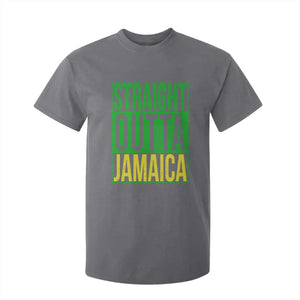 Straight Outta Jamaica T Shirt For Kid Cool Jamaican Travel Vacation TS10 Charcoal Print Your Wear
