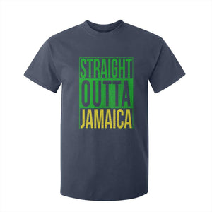 Straight Outta Jamaica T Shirt For Kid Cool Jamaican Travel Vacation TS10 Navy Print Your Wear