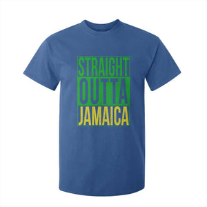 Straight Outta Jamaica T Shirt For Kid Cool Jamaican Travel Vacation TS10 Royal Blue Print Your Wear