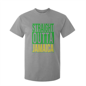 Straight Outta Jamaica T Shirt For Kid Cool Jamaican Travel Vacation TS10 Sport Gray Print Your Wear