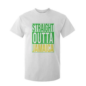 Straight Outta Jamaica T Shirt For Kid Cool Jamaican Travel Vacation TS10 White Print Your Wear