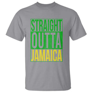 Straight Outta Jamaica T Shirt Cool Jamaican Travel Vacation TS10 Sport Gray Print Your Wear