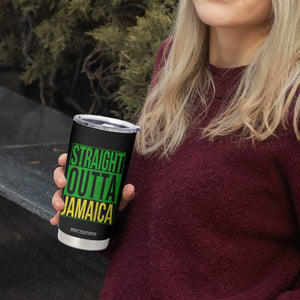 Straight Outta Jamaica Tumbler Cup Cool Jamaican Travel Vacation TS10 Print Your Wear