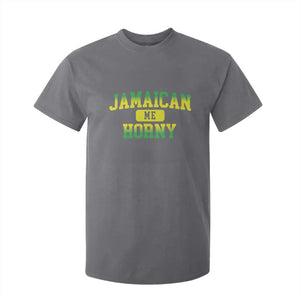 Jamaican Me Horny T Shirt For Kid Funny Caribbean Party TS10 Charcoal Print Your Wear