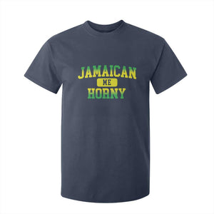 Jamaican Me Horny T Shirt For Kid Funny Caribbean Party TS10 Navy Print Your Wear