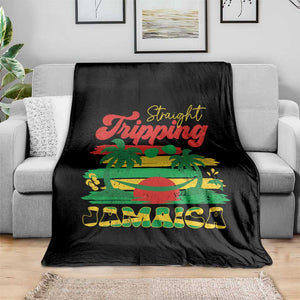 Jamaica Vacation Throw Blanket Straight Trippin Jamaica Family Girls Trip TS10 Print Your Wear