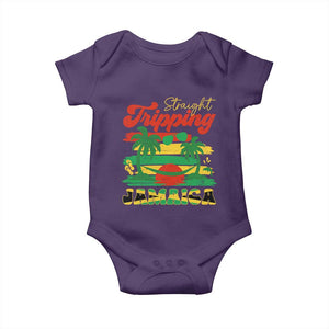 Jamaica Vacation Baby Onesie Straight Trippin Jamaica Family Girls Trip TS10 Purple Print Your Wear