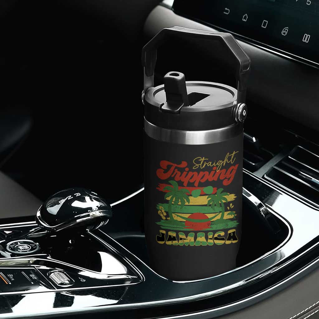 Jamaica Vacation Flip Straw Tumbler Straight Trippin Jamaica Family Girls Trip TS10 Print Your Wear
