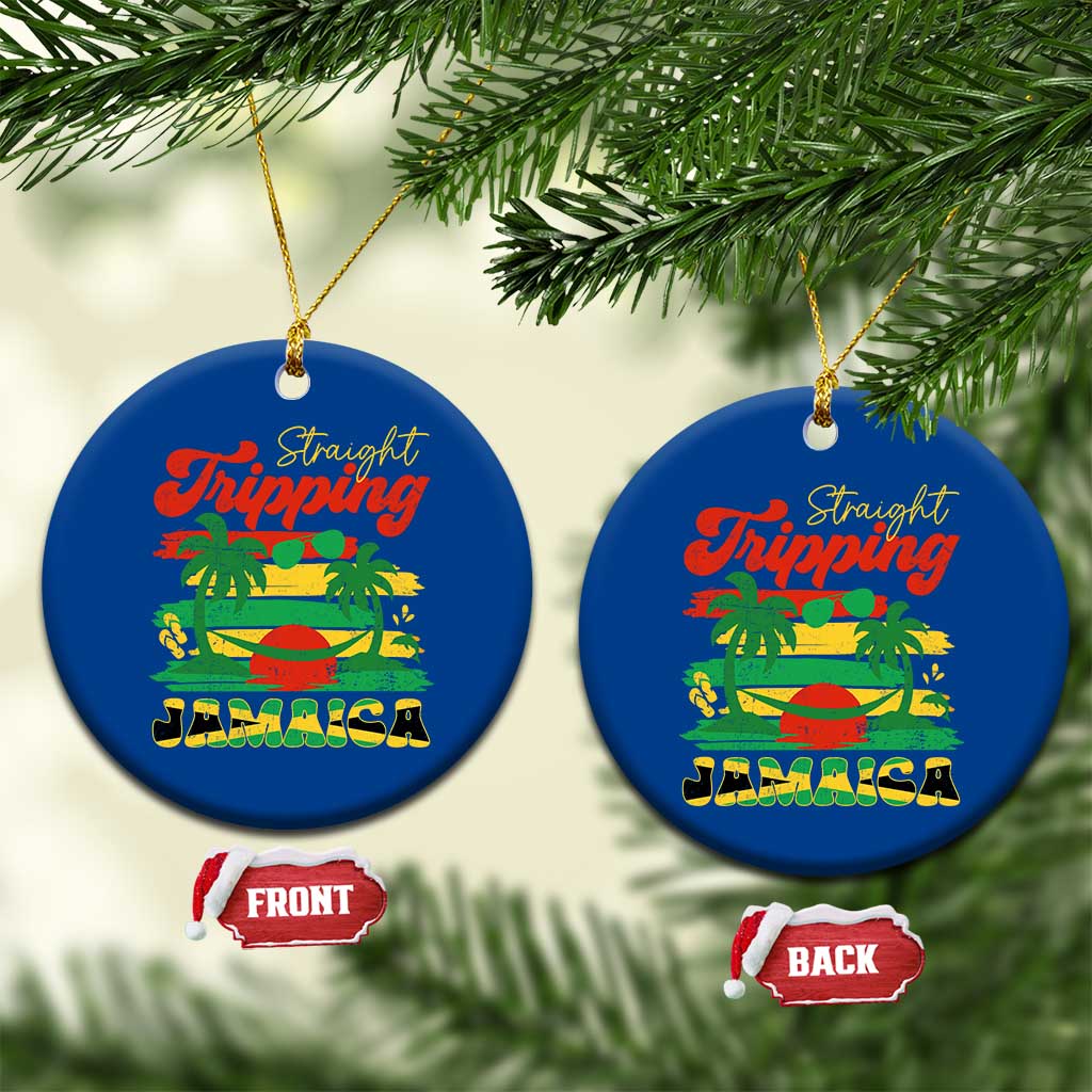 Jamaica Vacation Ceramic Ornament Straight Trippin Jamaica Family Girls Trip TS10 1pc Blue Print Your Wear