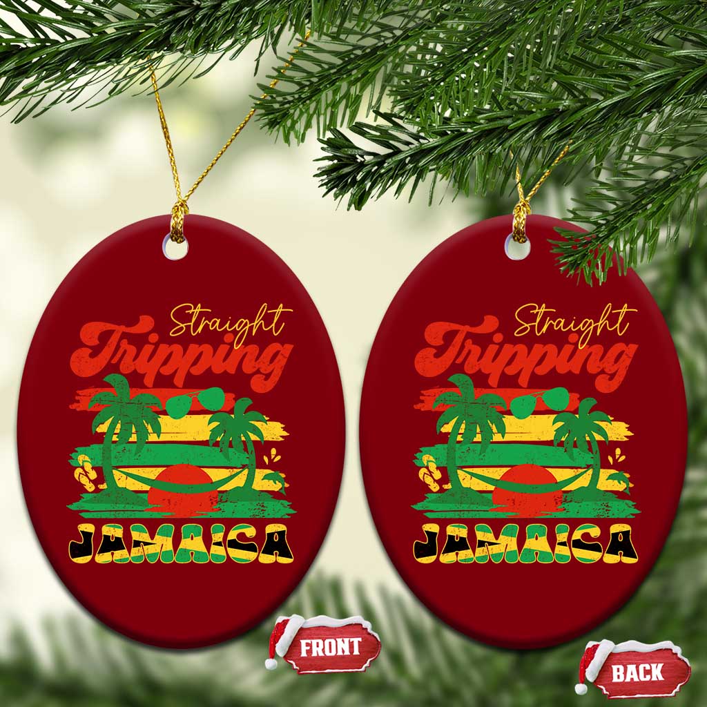 Jamaica Vacation Ceramic Ornament Straight Trippin Jamaica Family Girls Trip TS10 Print Your Wear
