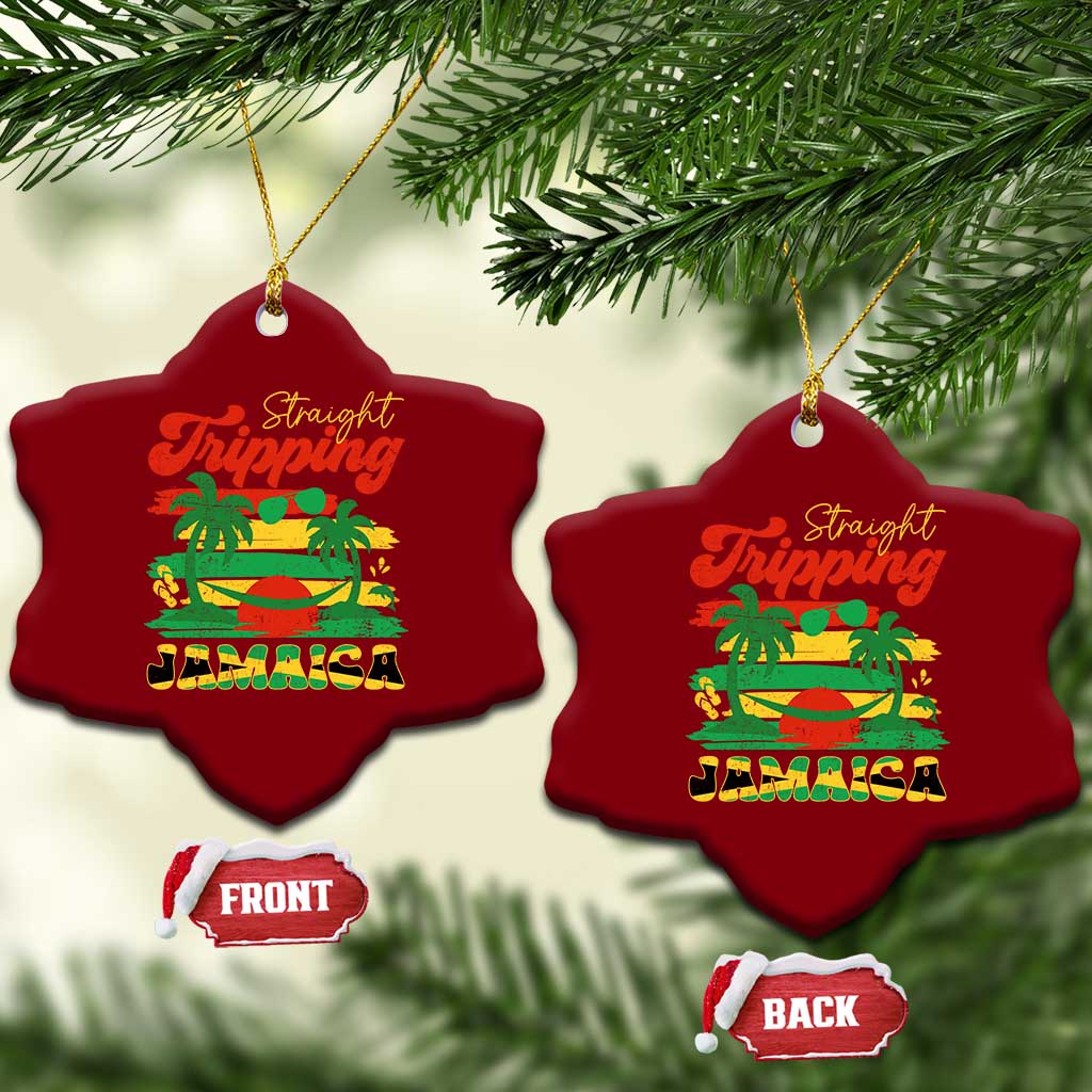 Jamaica Vacation Ceramic Ornament Straight Trippin Jamaica Family Girls Trip TS10 Print Your Wear