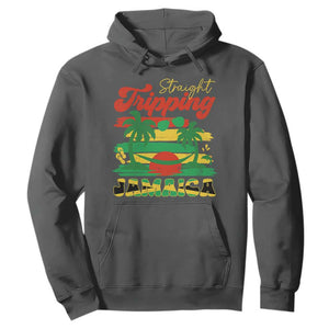 Jamaica Vacation Hoodie Straight Trippin Jamaica Family Girls Trip TS10 Dark Heather Print Your Wear