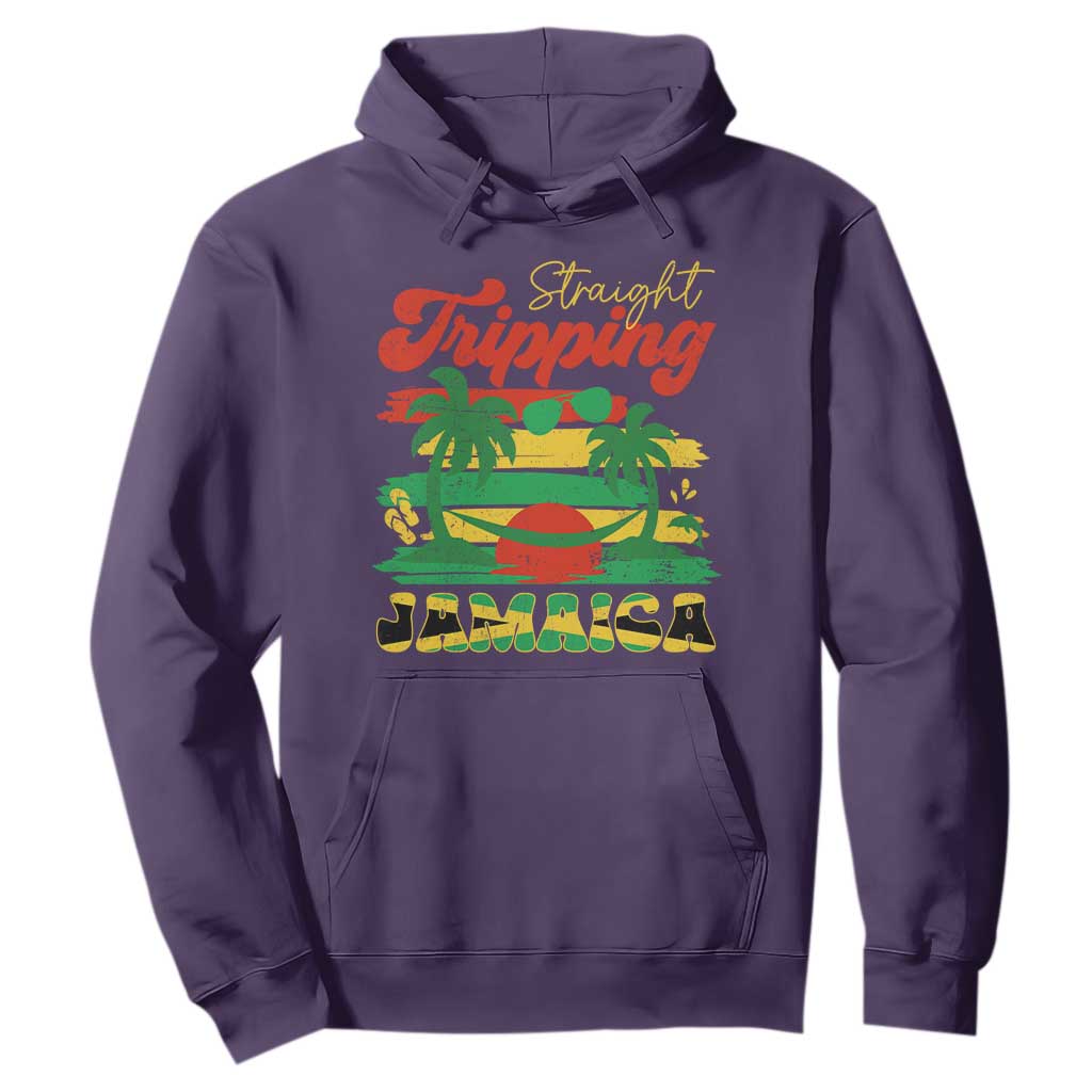 Jamaica Vacation Hoodie Straight Trippin Jamaica Family Girls Trip TS10 Purple Print Your Wear