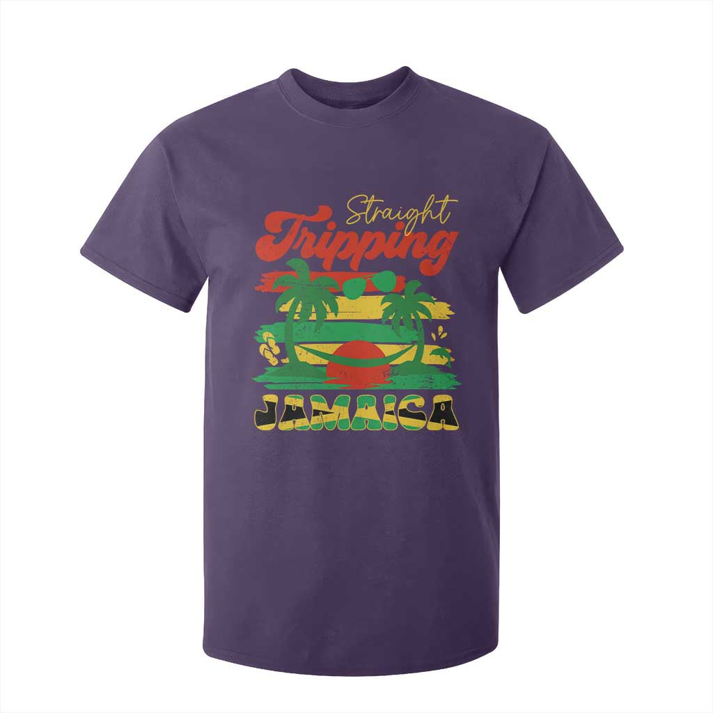 Jamaica Vacation T Shirt For Kid Straight Trippin Jamaica Family Girls Trip TS10 Purple Print Your Wear