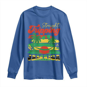Jamaica Vacation Long Sleeve Shirt Straight Trippin Jamaica Family Girls Trip TS10 Royal Blue Print Your Wear