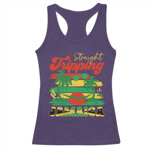 Jamaica Vacation Racerback Tank Top Straight Trippin Jamaica Family Girls Trip TS10 Purple Print Your Wear