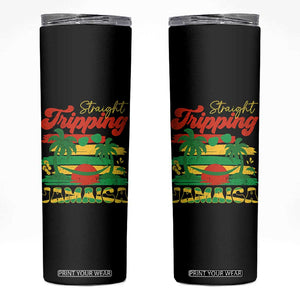 Jamaica Vacation Skinny Tumbler Straight Trippin Jamaica Family Girls Trip TS10 Black Print Your Wear