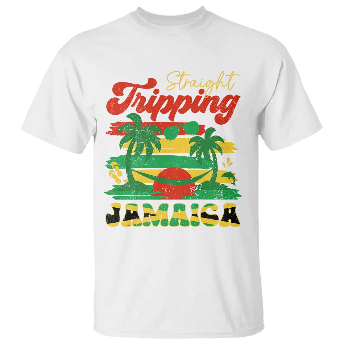 Jamaica Vacation T Shirt Straight Trippin Jamaica Family Girls Trip TS10 White Print Your Wear