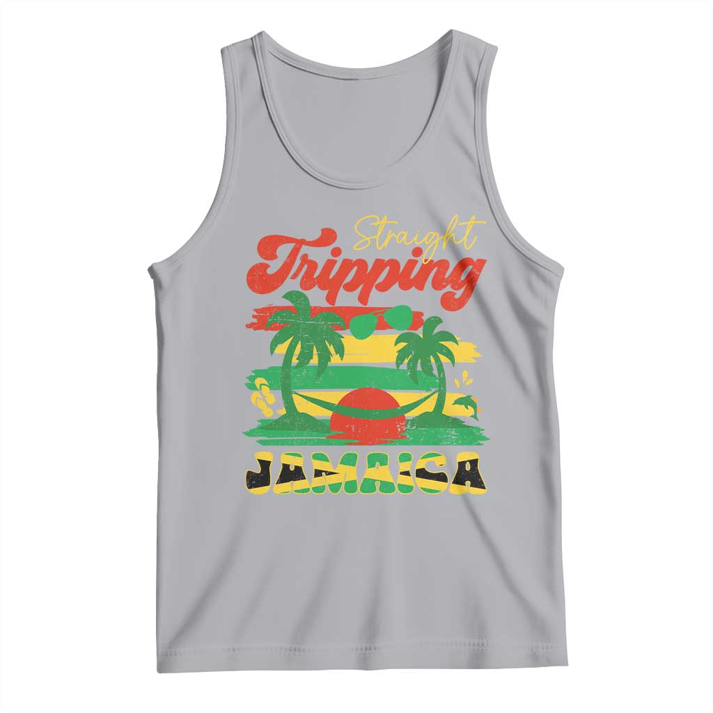 Jamaica Vacation Tank Top Straight Trippin Jamaica Family Girls Trip TS10 Athletic Heather Print Your Wear