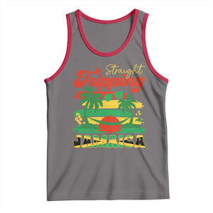 Jamaica Vacation Tank Top Straight Trippin Jamaica Family Girls Trip TS10 Deep Heather Red Print Your Wear
