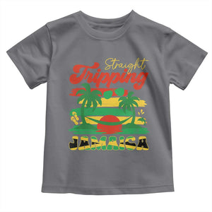 Jamaica Vacation Toddler T Shirt Straight Trippin Jamaica Family Girls Trip TS10 Charcoal Print Your Wear