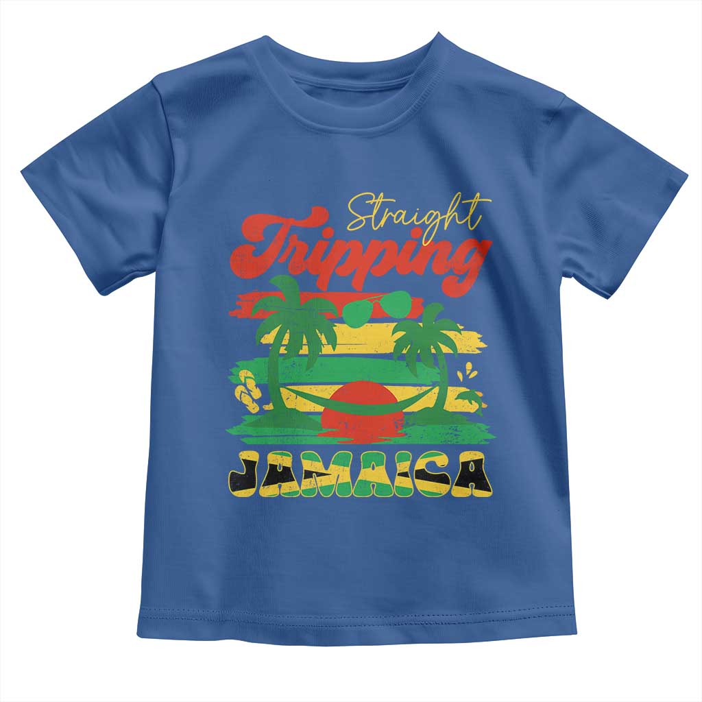Jamaica Vacation Toddler T Shirt Straight Trippin Jamaica Family Girls Trip TS10 Royal Blue Print Your Wear