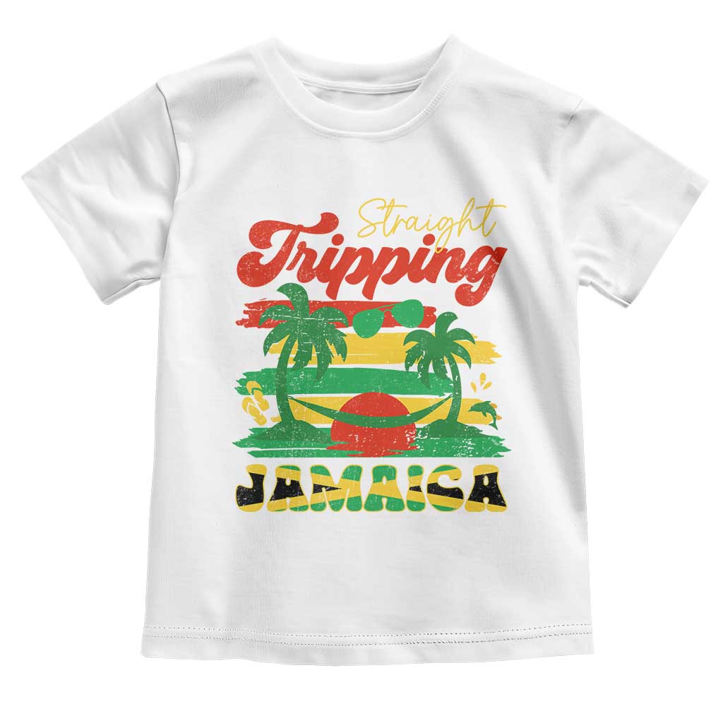 Jamaica Vacation Toddler T Shirt Straight Trippin Jamaica Family Girls Trip TS10 White Print Your Wear