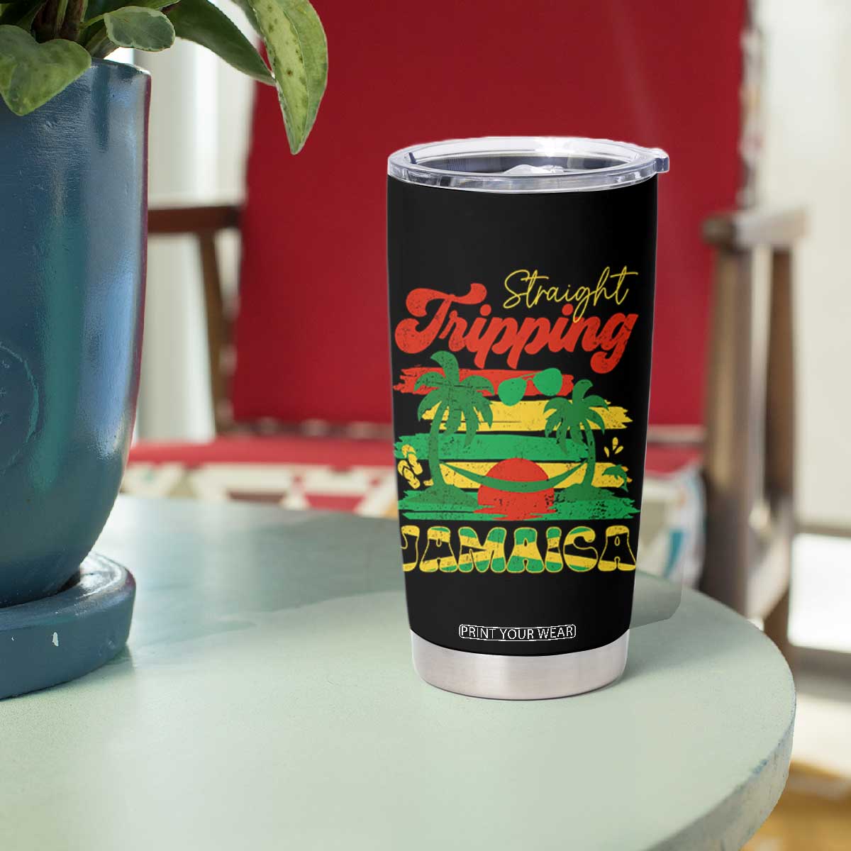 Jamaica Vacation Tumbler Cup Straight Trippin Jamaica Family Girls Trip TS10 Print Your Wear