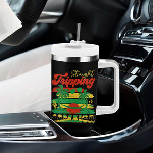 Jamaica Vacation Tumbler With Handle Straight Trippin Jamaica Family Girls Trip TS10 Print Your Wear