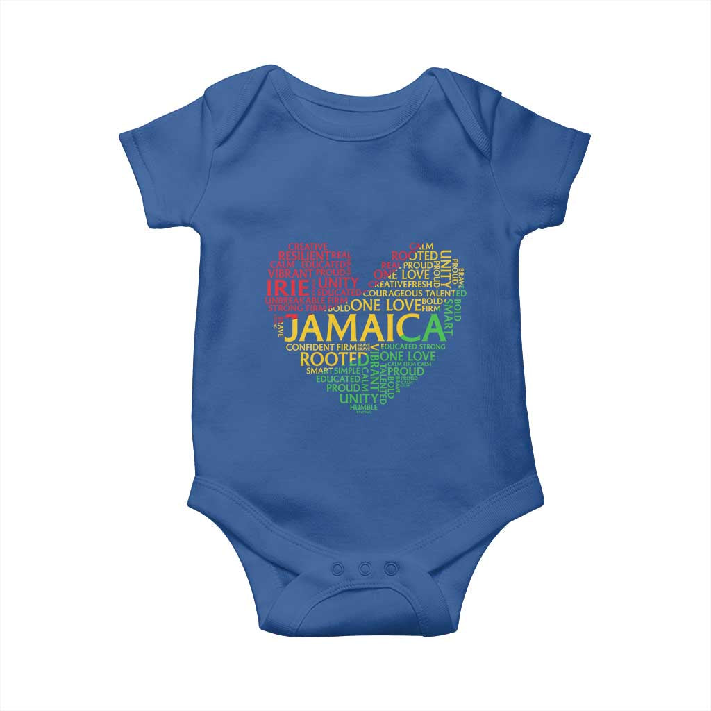 Jamaica Reggae Baby Onesie One Love Rasta Culture TS10 Royal Blue Print Your Wear