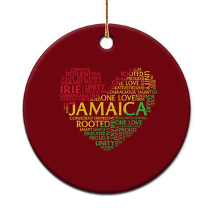 Jamaica Reggae Ceramic Ornament One Love Rasta Culture TS10 1pc Red Print Your Wear